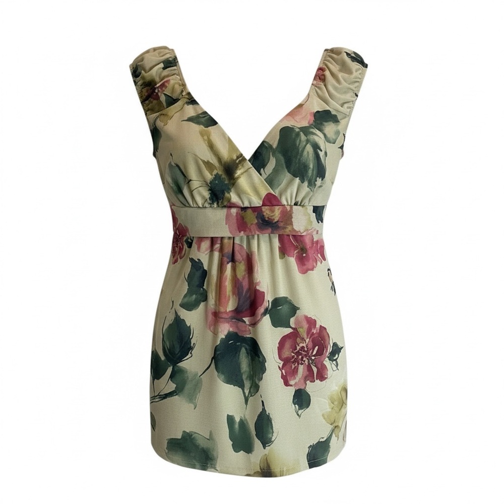 Studio Y Floral V-Neck Top